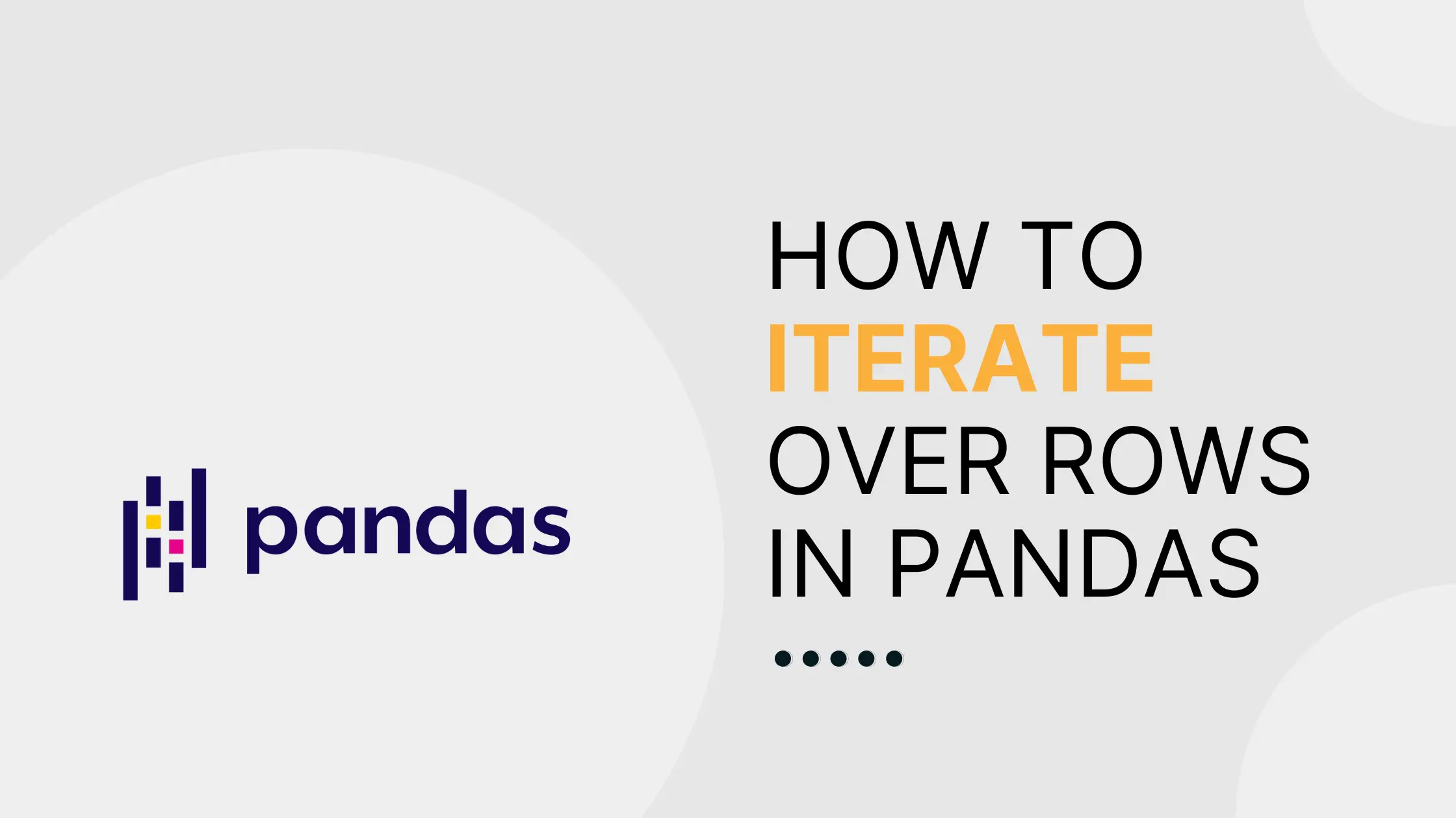 How to iterate over rows in Pandas