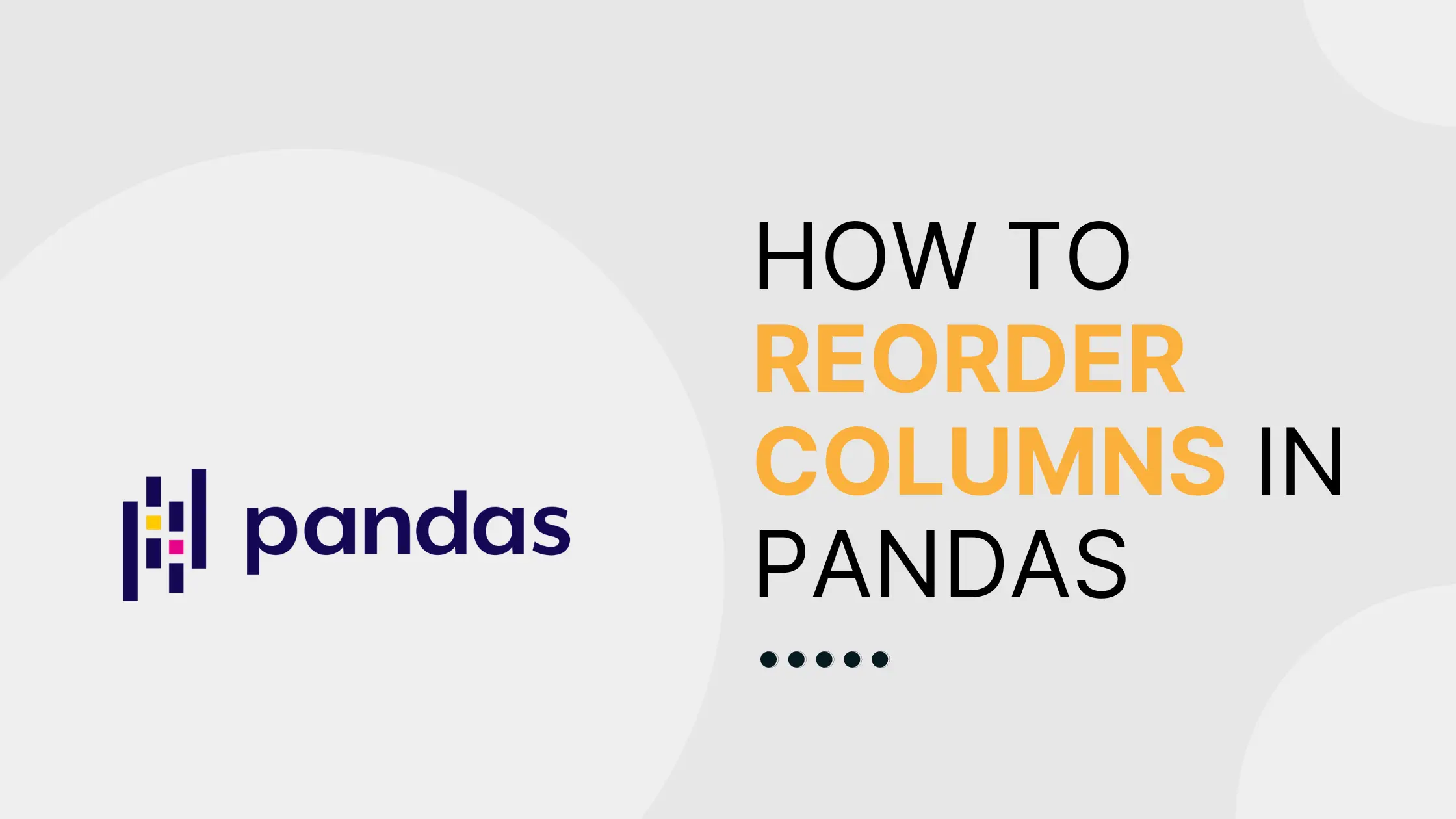 How to reorder columns in Pandas